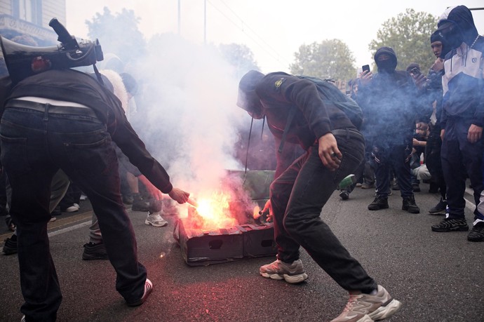 Demonstrace se zvrhla v peklo. 