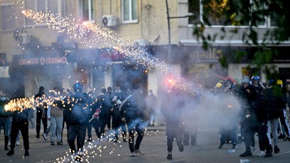 FOTO: Protesty v Albánii.
