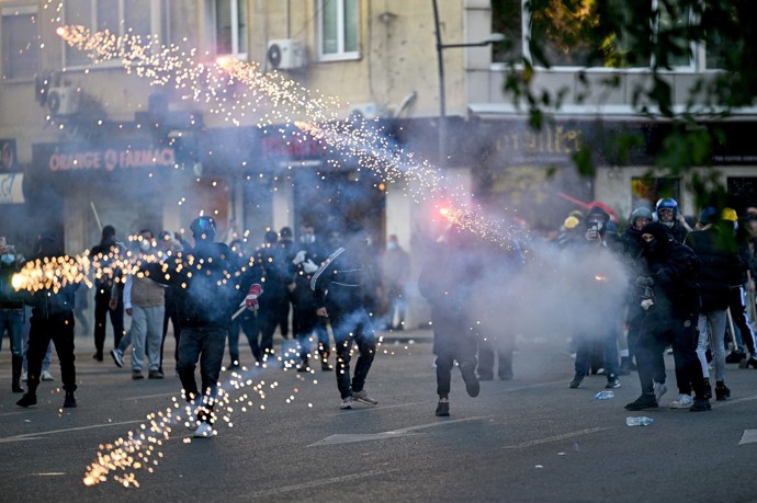Protesty v Albánii.
