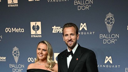 FOTO: Harry Kane s manželkou na vyhlášení ankety Zlatý míč.