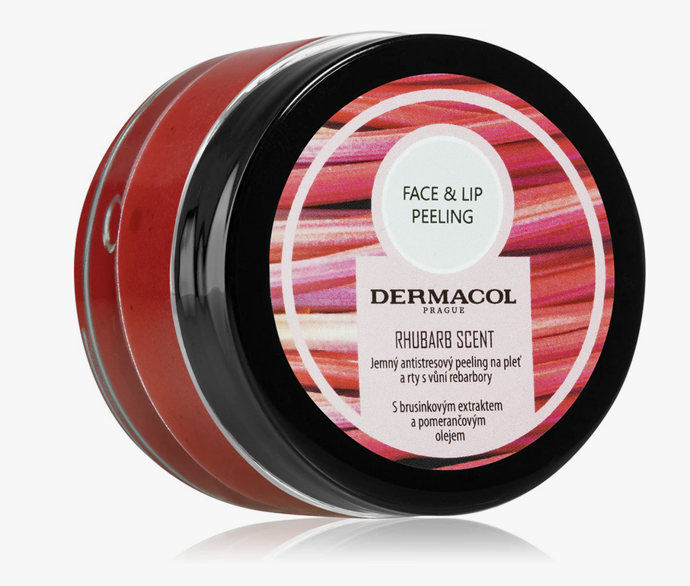 Cukrový peeling na rty a tváře Dermacol Face & Lip Peeling Rhubarb. 129 Kč Cukrový peeling na rty a tváře Dermacol Face & Lip Peeling Rhubarb. 129 Kč