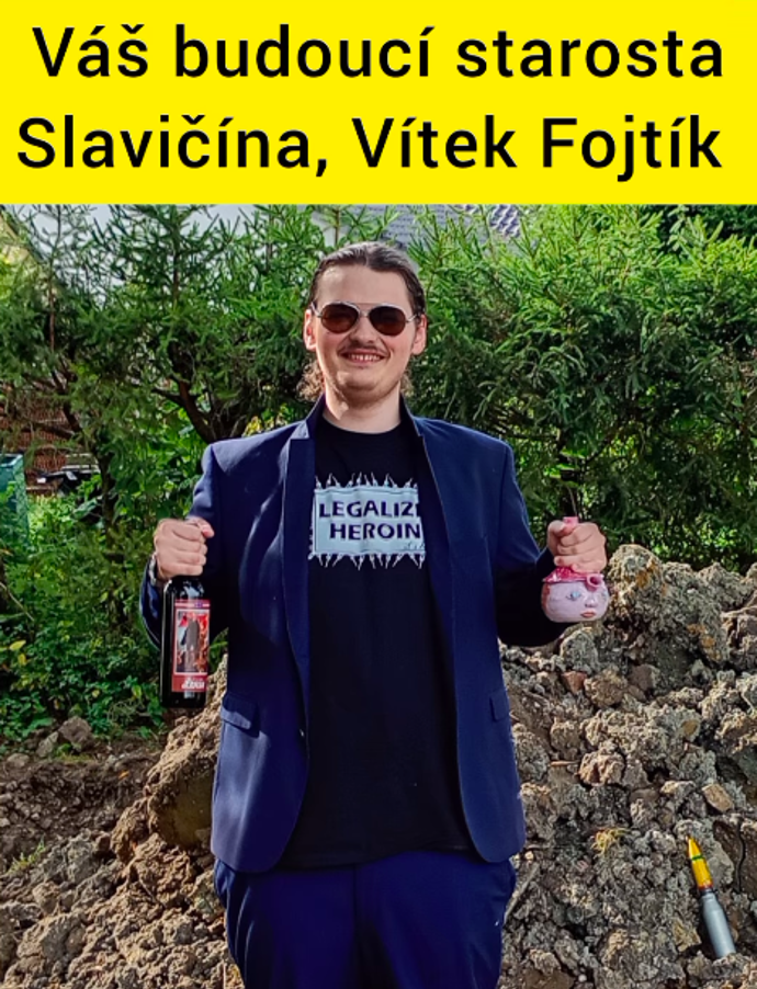 Vítek Fojtík je jednadvacetiletý kandidát do letošních voleb. 