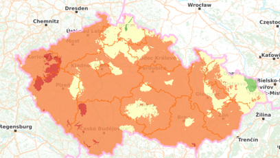 FOTO: Houbová mapa k pátku 16. října 2026.