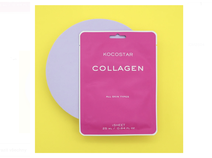 Collagen Sheet Mask Vyživující pleťová maska s anti-aging efektem, 69 Kč