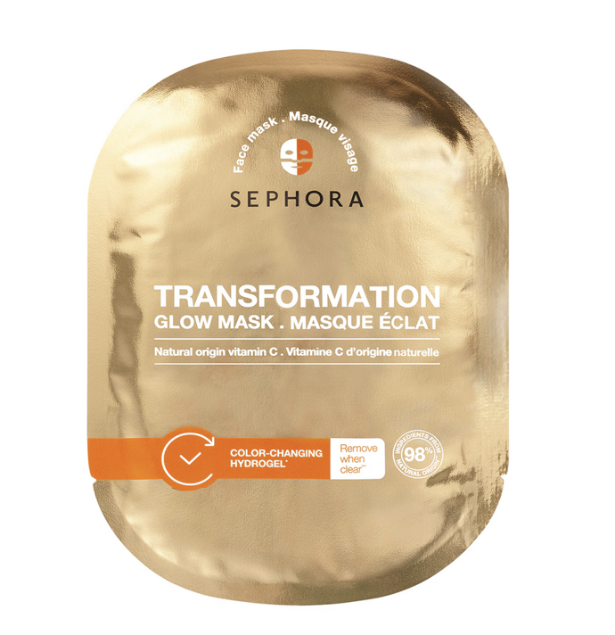 Masques à transformation – Hydrogelové pleťové masky s vitaminem C nebo peptidy, 180 Kč