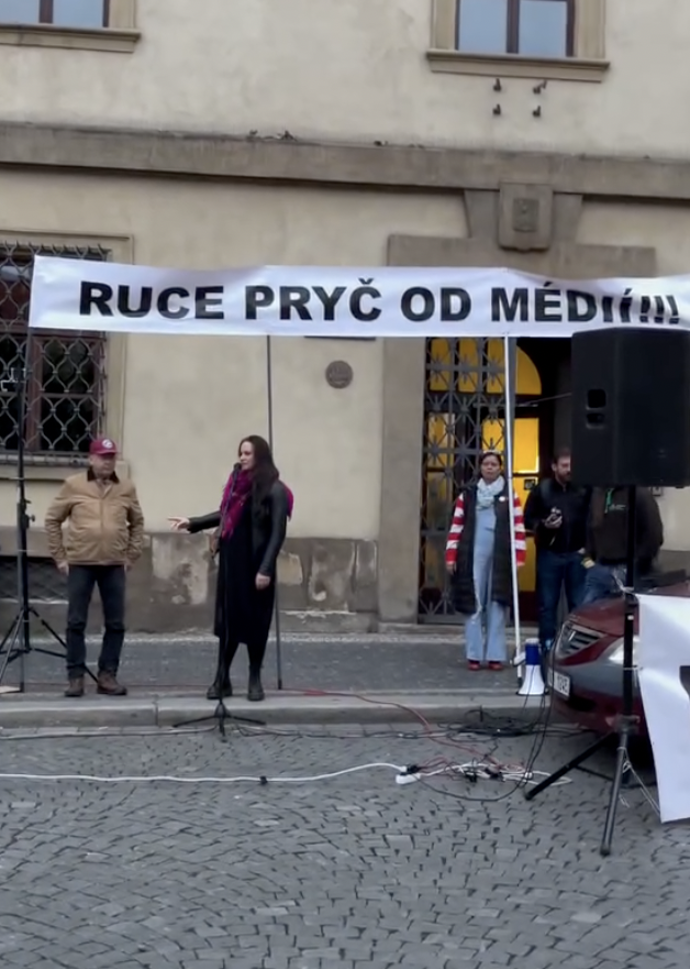 Proslov měla i Jitka Čvančarová. 