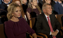 Premiér Andrej Babiš po silném projevu prezidenta netleskal.