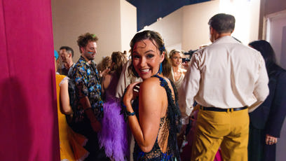 FOTO: Vysmátá Adriana Mašková.
