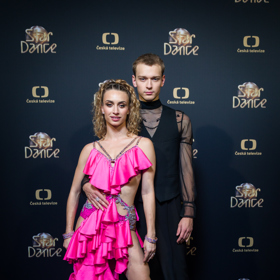 Tomas Sean Pšenička s taneční partnerkou Natálií Otáhalovou.