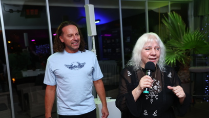 FOTO: Oslavenkyně Marie Pojkarová a Richard Sacher předvedli pořádnou show.