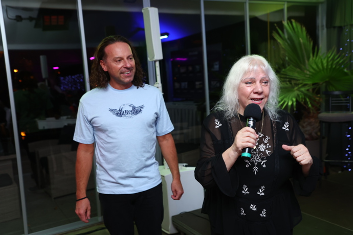 Oslavenkyně Marie Pojkarová a Richard Sacher předvedli pořádnou show.