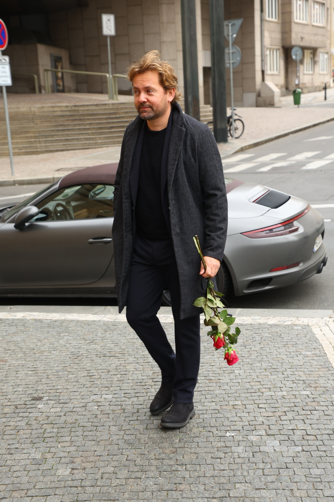 Petr Lněnička přišel dát poslední sbohem Jiřímu Štěpničkovi.