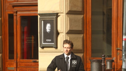 FOTO: František Filip Červenka se přišel rozloučit s Jiřím Štěpničkou.