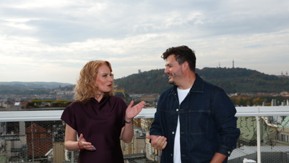 FOTO: Roman Staša bude s Kristinou Kloubkovou moderovat již počtvrté.