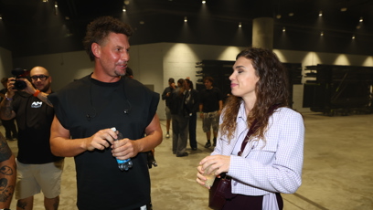 FOTO: Denisa Pfauserová se během večera bavila s každým členem Luneticů.