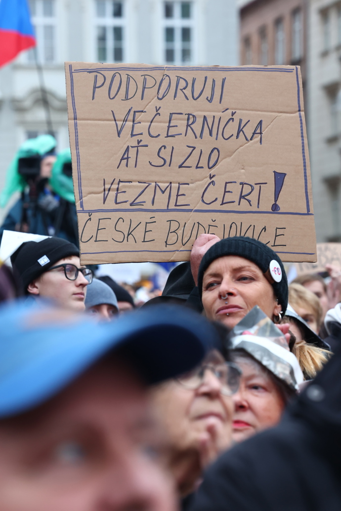 Demonstrace Milionu chvilek pro demokracii. 