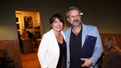 FOTO: Herečka Nela Boudová společně se spisovatelem a scenáristou Rudolfem Merknerem.