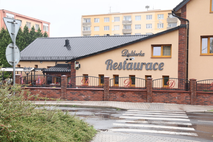 Restaurace Daliborka zvenku. 
