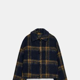 Károvaná bunda bomber, Zara, 1199 Kč