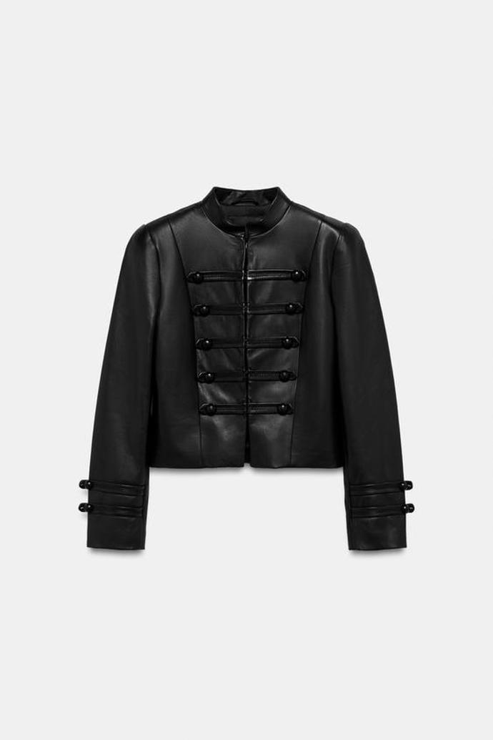 Kožená bunda, Zara, 4599 Kč