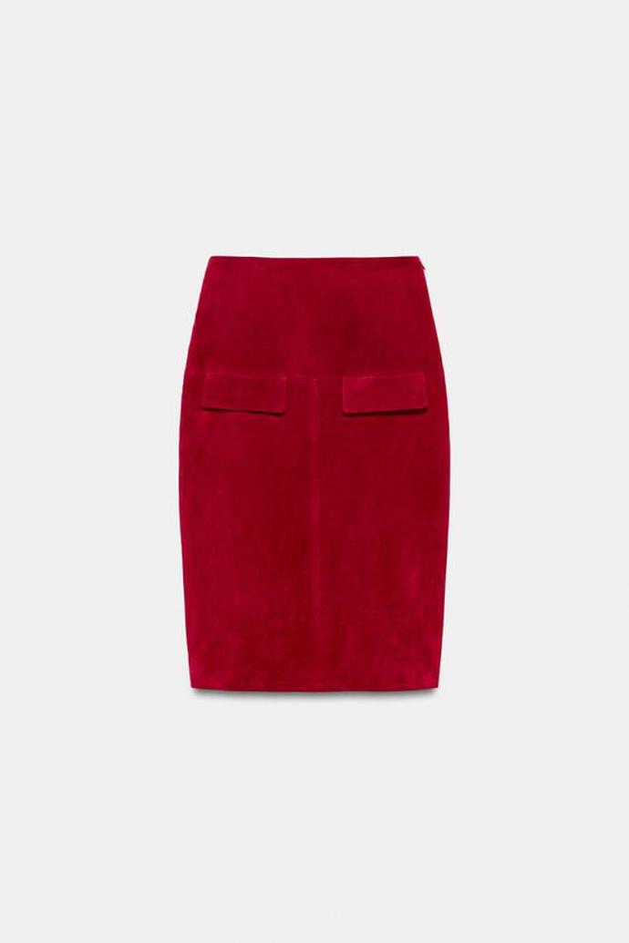 Midi sukně ze 100% kůže, Zara, 1999 Kč