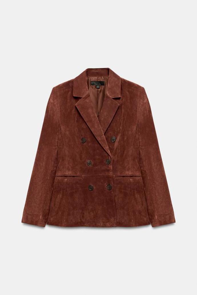Přiléhavé sako ze 100% kůže, Zara, 3599 Kč