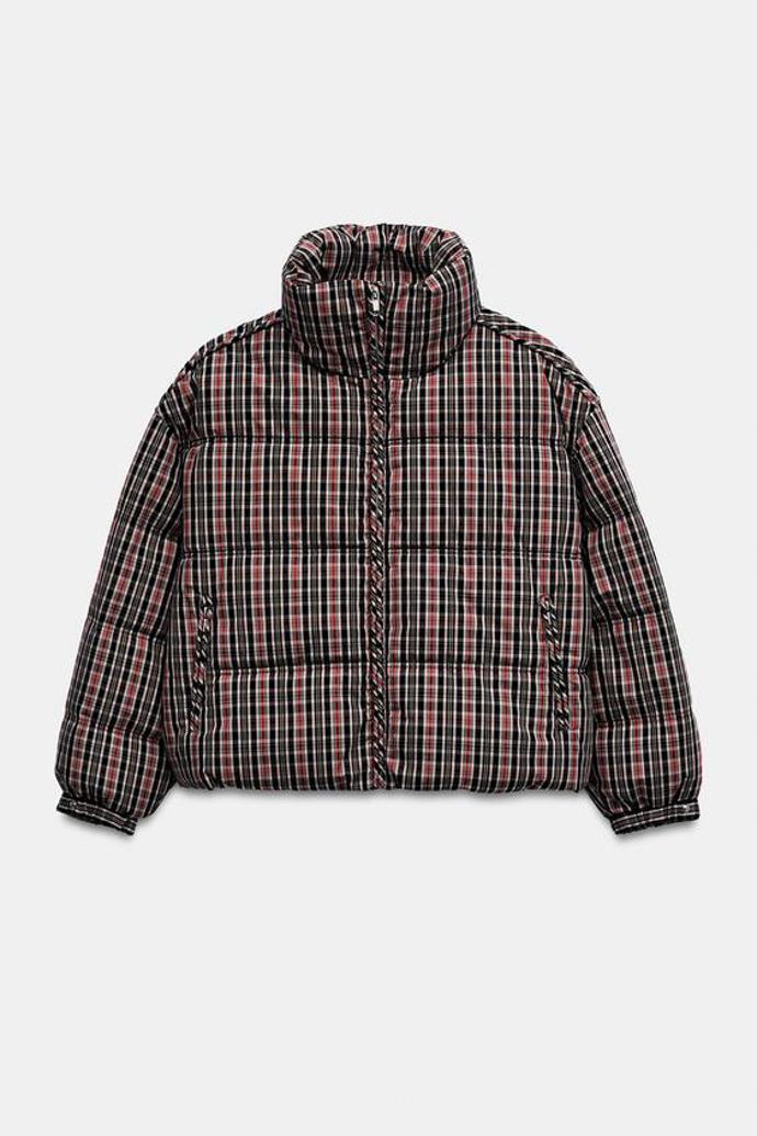 Prošívaná károvaná bunda, Zara, 1499 Kč