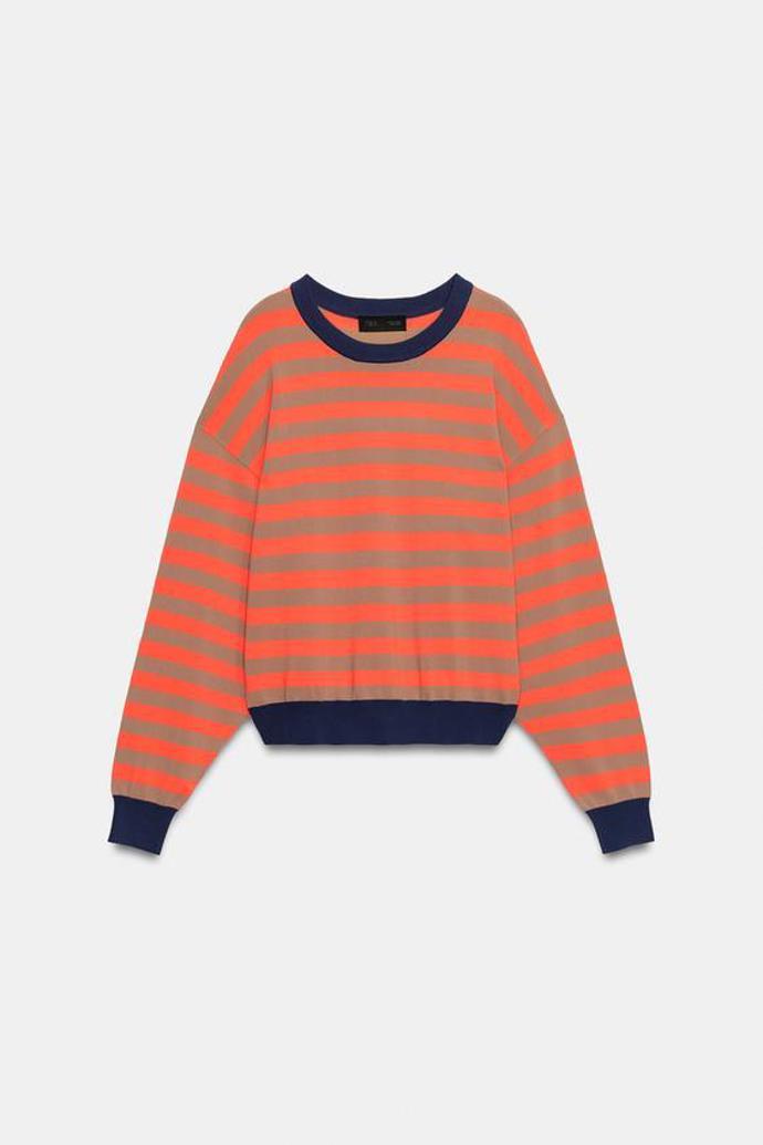 Pruhovaný svetr, Zara, 649 Kč